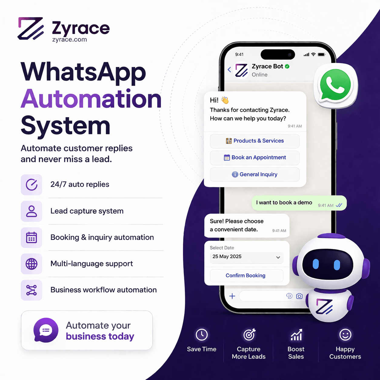 WhatsApp AI Chatbot & Automation