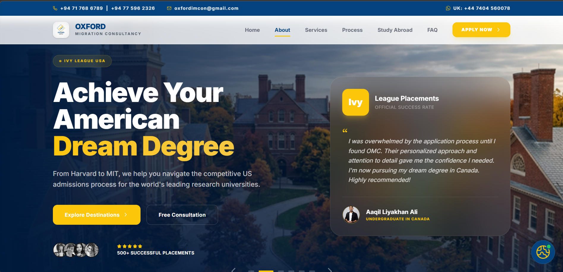Oxford Migration Consultancy - Full Stack Digital Platform